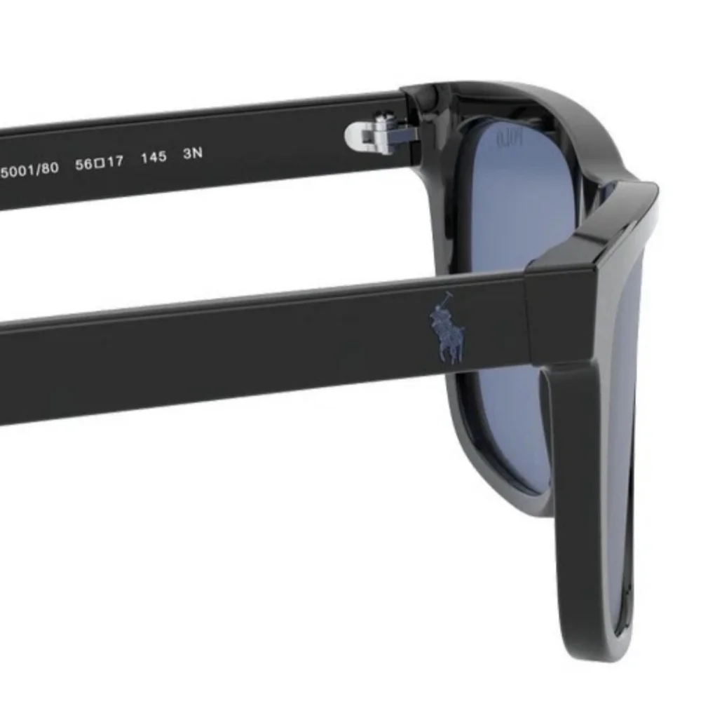 Polo Ralph Lauren Man Sunglasses PH4167 500180 56mm Black - Blue Lens (NIB) - Picture 7 of 7